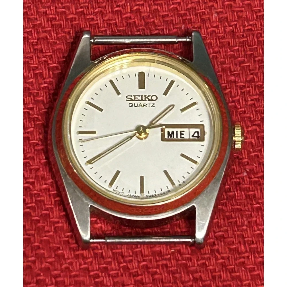 Seiko Vintage Day Date 2 Tone Watch 753331 READ